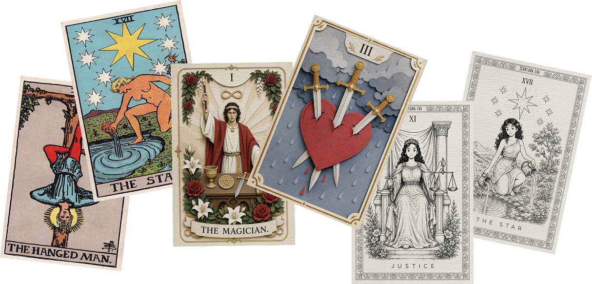 Arcana Log tarot card collection